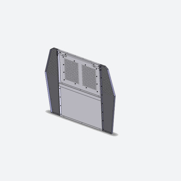 Havis Front Partition With Emergency Exit Hatch for Chevrolet Vans P-FRONT-1