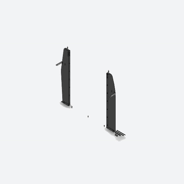 Havis Rear Partition Filler Panel Mounting Kit for 1997-2025 Chevrolet Savana G-Series P-MFK-9