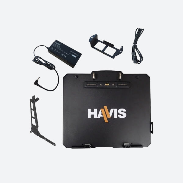 Havis Cradle for Getac K120 with Tri RF and Lighter Plug Power Supply PKG-DS-GTC-1009-3