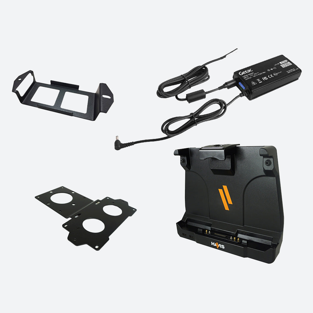 Havis Dock for Getac UX10 with Tri RF and Bare Wire Power Supply PKG-DS-GTC-1102-3-BW