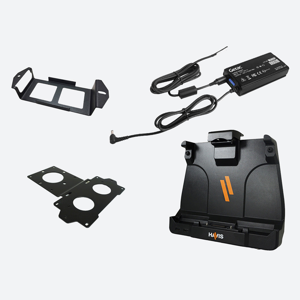 Havis Dock for Getac UX10 with Bare Wire Power Supply PKG-DS-GTC-1102-BW