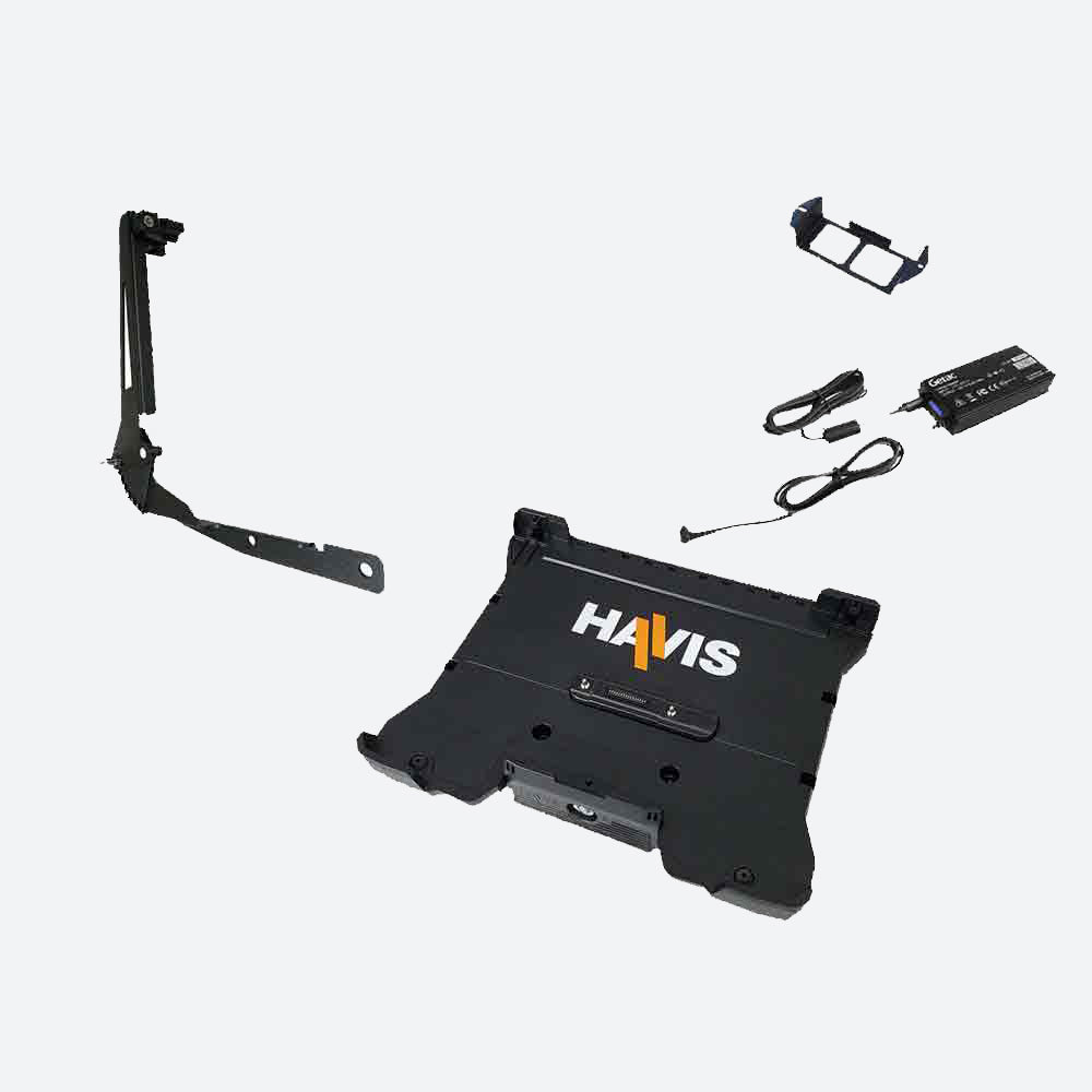 Havis Dock for Getac B360 and B360 Pro with Bare Wire Power Supply PKG-DS-GTC-1205-BW