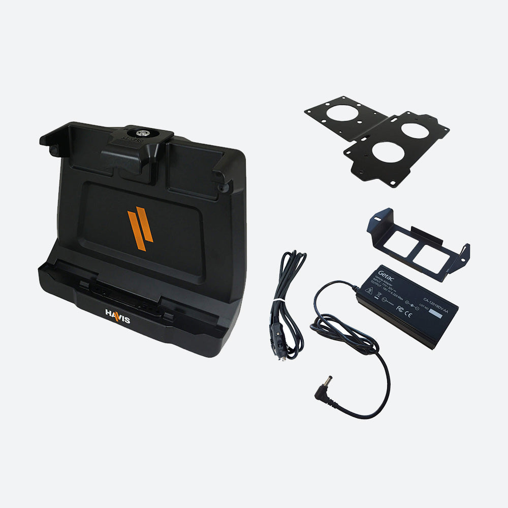 Havis Cradle for Getac ZX10 Cigarette Lighter Plug Power Supply PKG-DS-GTC-1306