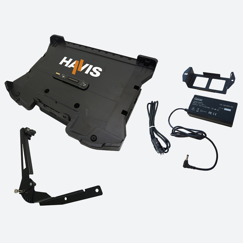 Havis Cradle for Getac S510 with Tri RF and Lighter Plug Power Supply PKG-DS-GTC-1406-3