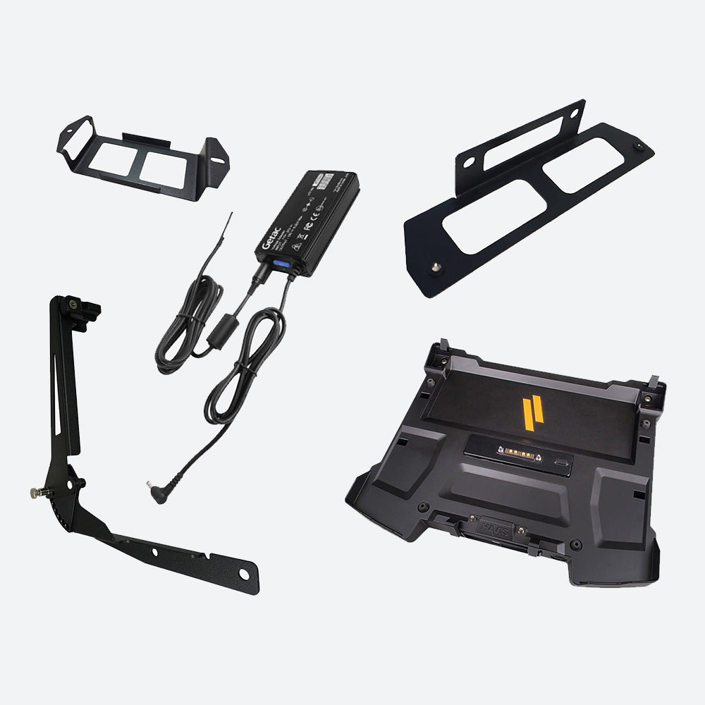 Havis Dock for Getac S410 with Bare Wire Power Supply PKG-DS-GTC-617-BW