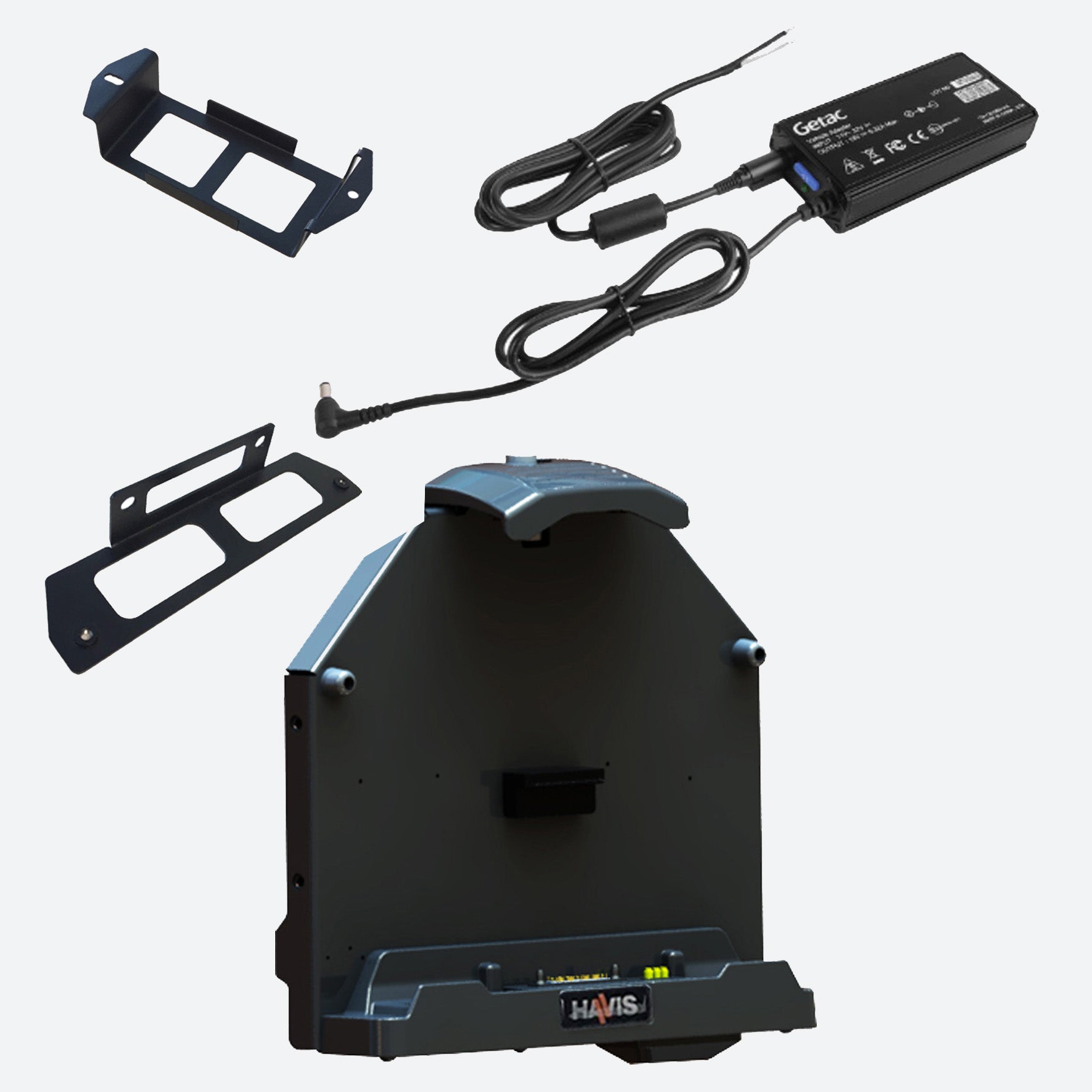 Havis Dock for GEtac A140 with Tri RF and Bare Wire Power Supply PKG-DS-GTC-802-3-BW