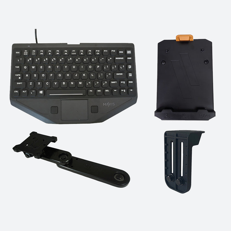Havis Premium Package – Rugged Keyboard With Mount (No Emergency Key) PKG-KBM-1002