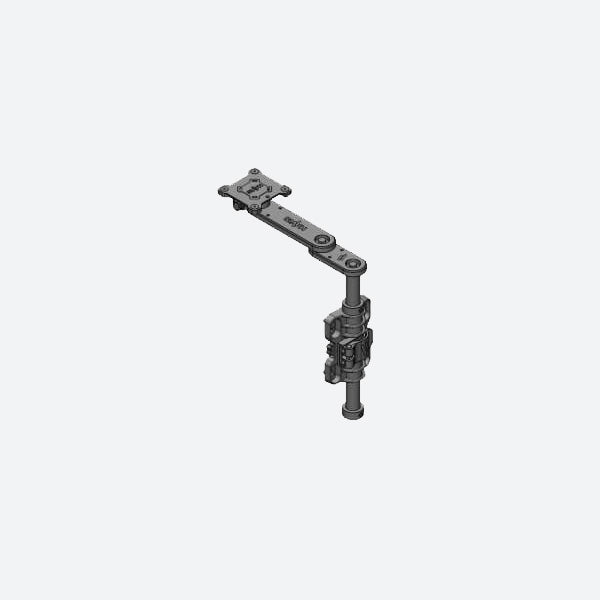 Havis Swivel Arm & Side Pole Mounts With 3-in. Base, 6-in. Extension PKG-MD-ARM-0306