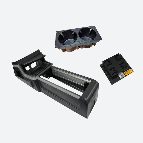 Havis Console with Front Printer Mount, Cup Holder and Fuse Block for 2020-2025 Ford Interceptor Utility PKG-VSX-1800-INUT-PM