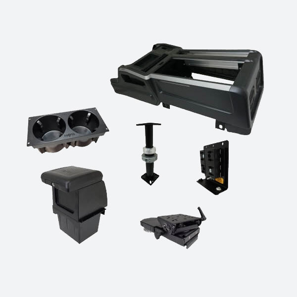 Havis Package – Wide VSX Console with Front Printer Mount for Laptop Docking Stations for 2021-2024 Chevrolet Tahoe PKG-VSX-1800-TAH-PM-1