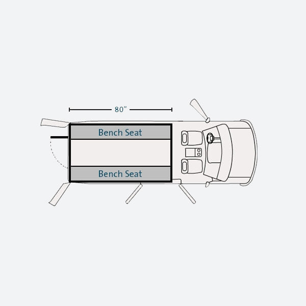 Havis Prisoner Transport Insert For 2015-2025 Ford Transit PT-F03-80-1
